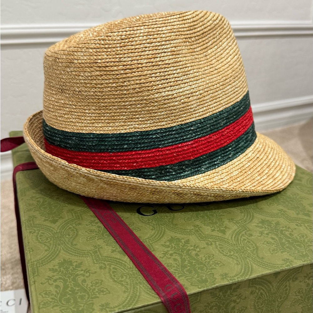 Gucci Straw Fedora